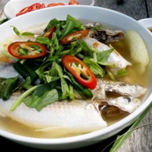 Canh cá đối nấu riêu