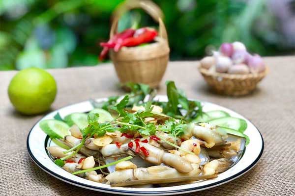 ốc móng tay xào tỏi