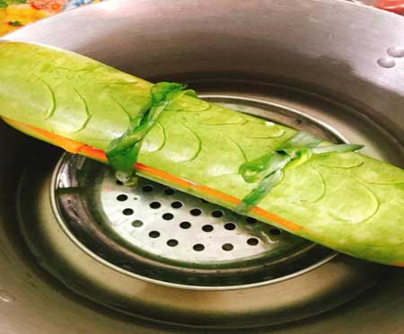 cá lóc hấp bầu 2