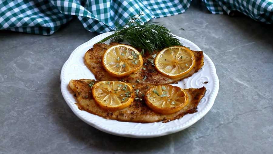 cá basa fillet nướng bơ chanh