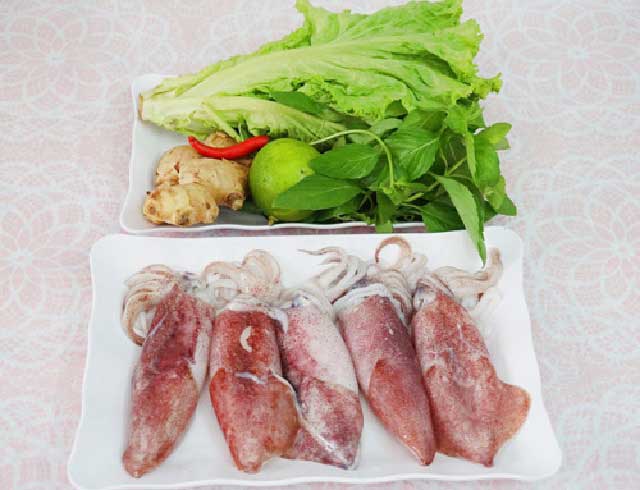 chuẩn bị nguyên liệu