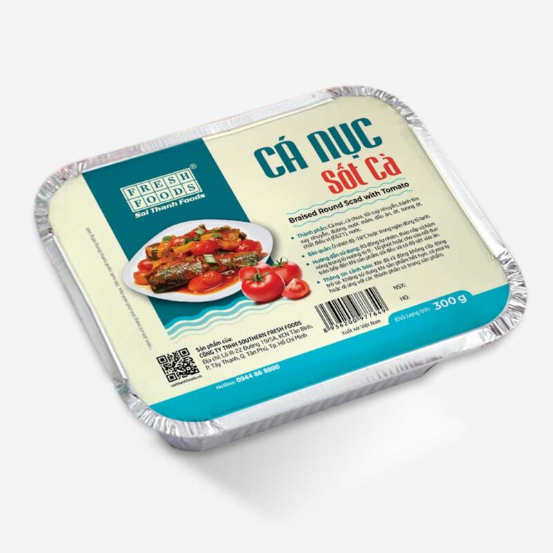 Cá nục sốt cà đóng hộp chế biến sẵn