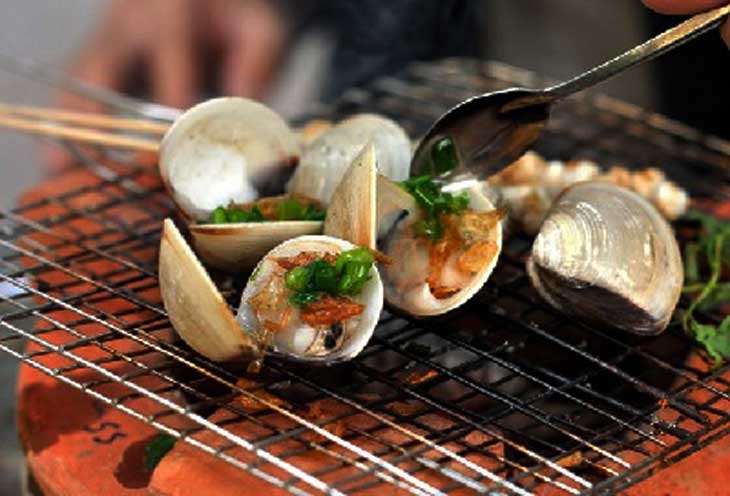 Nghêu Nướng Mỡ Hành