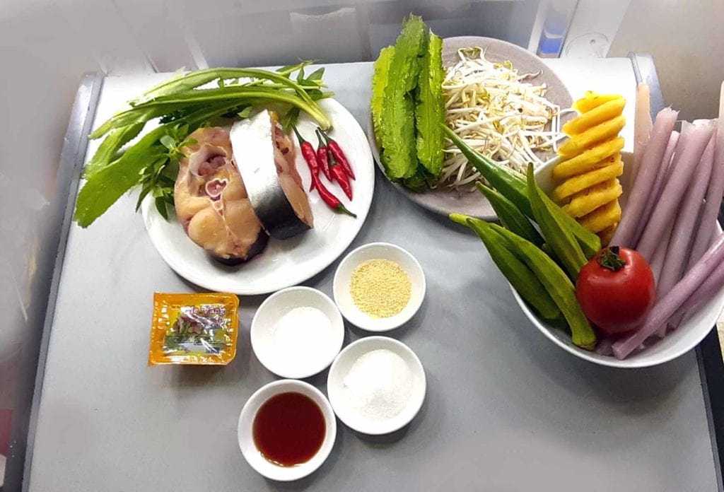 Nguyên Liệu Nấu Canh Chua Cá Basa