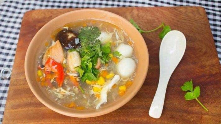 súp thịt ghẹ thơm ngon, bổ dưỡng