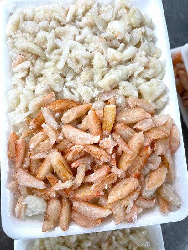 thịt ghẹ đông lạnh