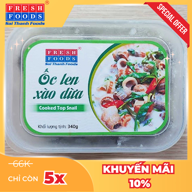 Ốc len xào dừa