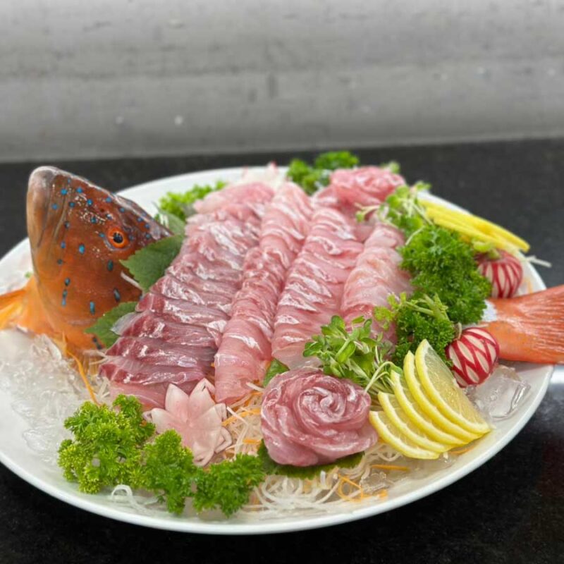 Cá mú đỏ tái chanh