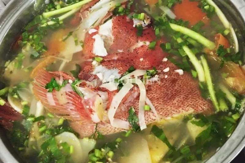Canh chua cá mú đỏ